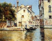安东尼奥 雷纳 : Venetian Canal Scenes